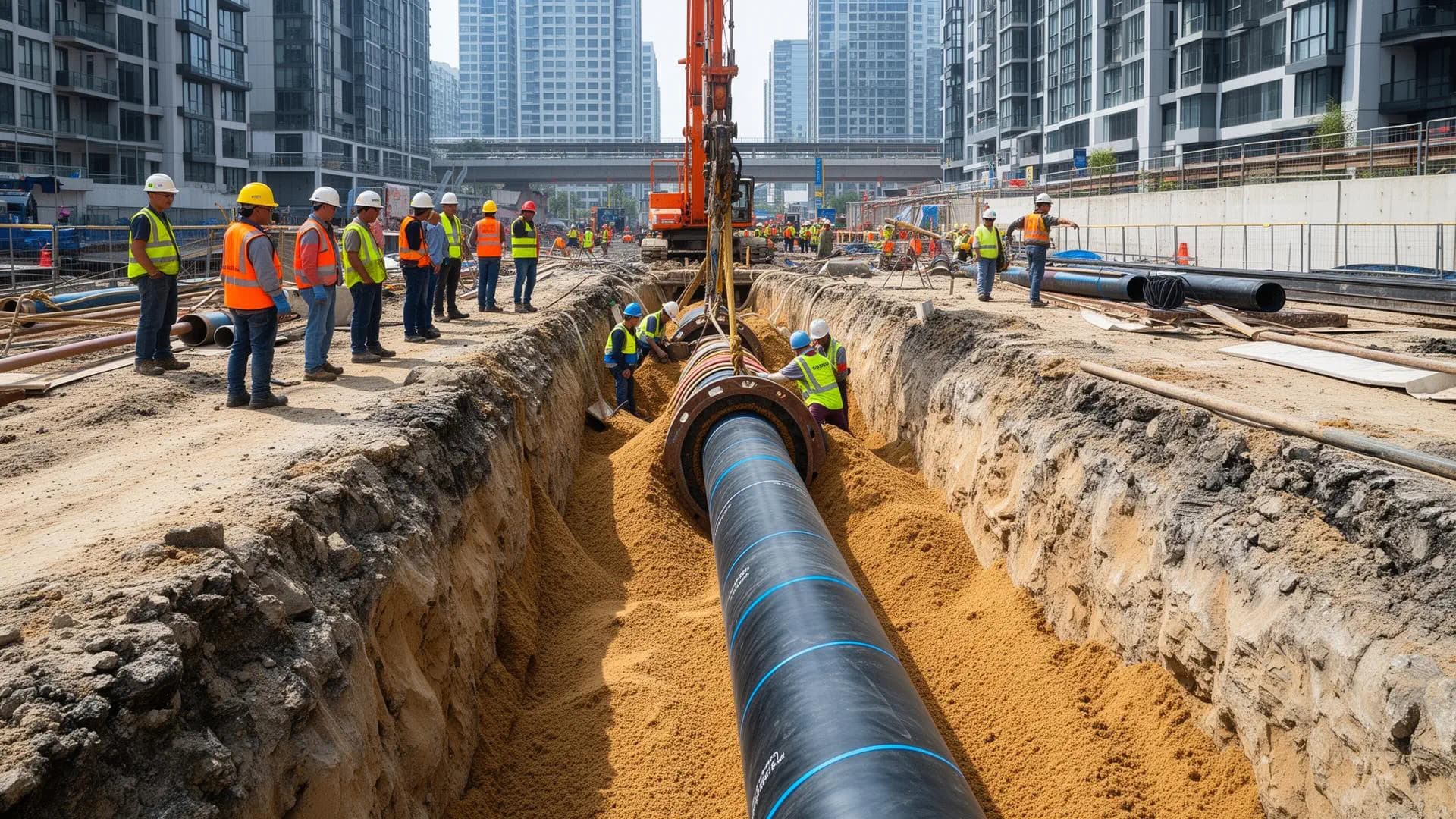 HT/LT Cable + Feeder Pillars + DG — project site photo